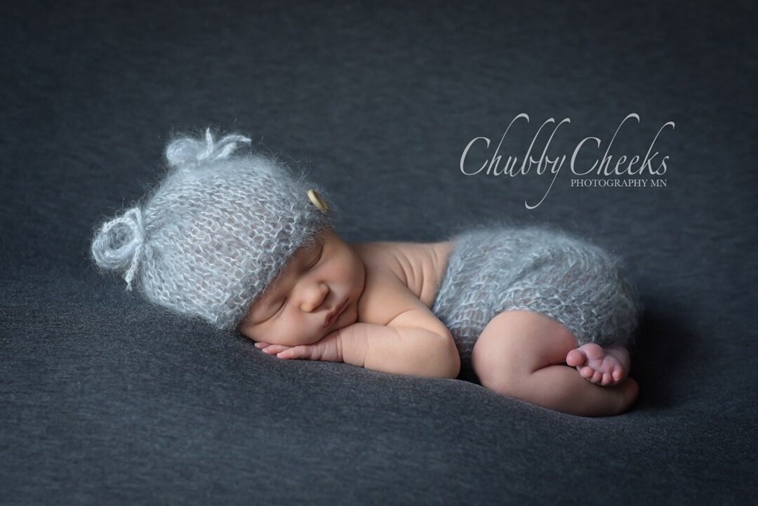 Newborn Baby Hat and Pants. Handknitted From Silk Kid Mohair. Etsy