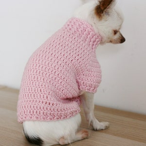 2 PDF Crochet PATTERNS Toy Chihuahua sweater and hat. Fast and easy. Made in one piece. Written in US terms. Skill level: Intermediate image 4