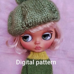 Blythe doll hat. Easy to make. (Digital Pattern)