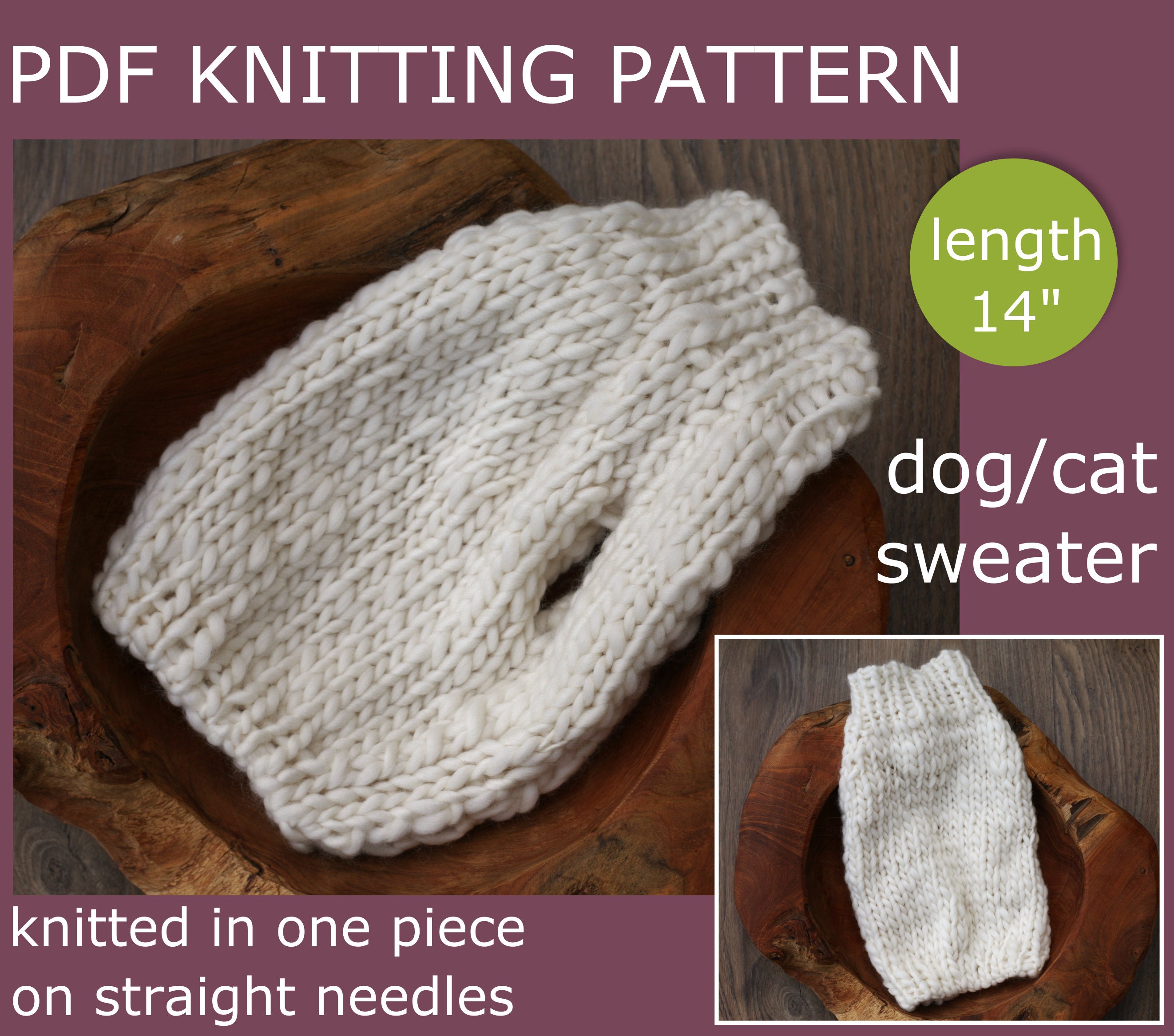 Bulky Dog Sweater - Etsy