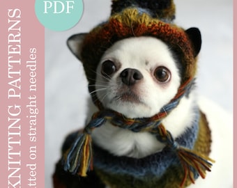 Chihuahua Hat and Snood Knitting Pattern (PDF)