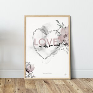 individual print love is all we need Bild 1