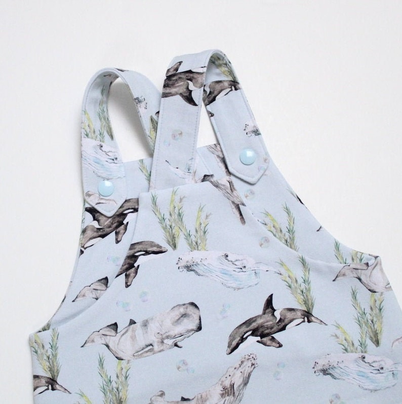 Short Jersey Overalls Watercolour Floral Print
