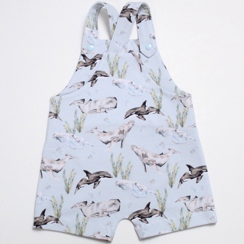Short Jersey Overalls Watercolour Floral Print