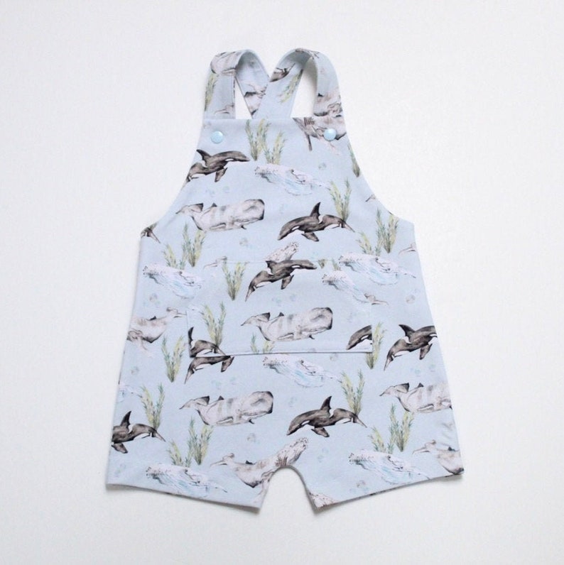 Short Jersey Overalls Watercolour Floral Print