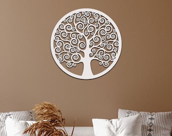 Elegant wooden wall art Tree of Life