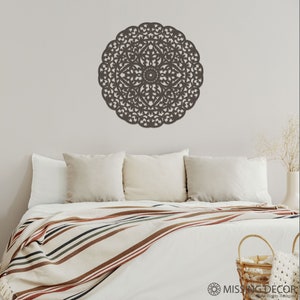 Wall panel BANGKOK - Rozeta Ethnic Style, Boho Style, Living room decor, Wooden decor, Openwork Panel, Birthday gift, Housewarming, 3d Decor