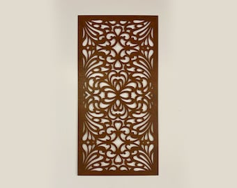 Wooden Wall Art, Elegant Large Decorative Panel, Wood Wall Panel