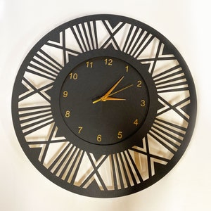 Wooden Clock AFRICA / Geometric Circle Wall Clock