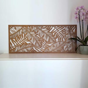 Large wooden wall decor Banana Leaves/Tropical Leaves wall art