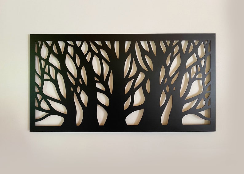 Framed Wall Panel FOREST, Wall art, Living room decor, Wall decor, Wooden decor, Openwork, Birthday gift, Housewarming, 3d Decor image 6