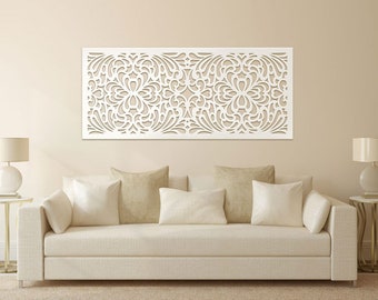 Large wooden wall art with wooden frames