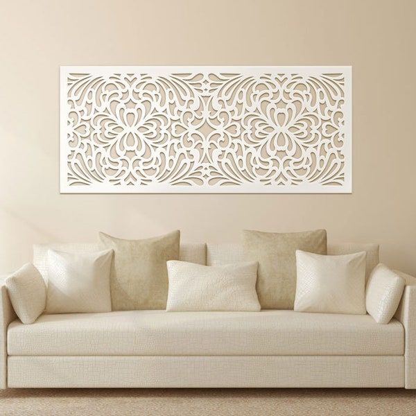 Large wooden wall art with wooden frames