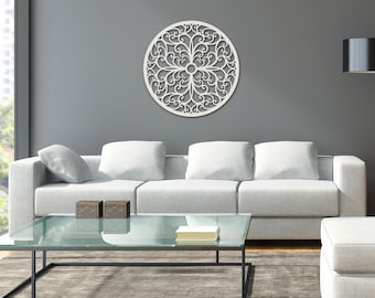 Round Wooden Wall Panel, 3d Decor