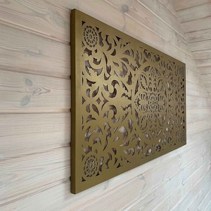 Wooden Panel on Solid Wood Frames, Large Wooden Wall Art imagem 4