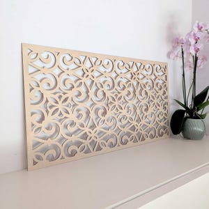 Decorative Wooden Wall Panel, Abstract Wall Hanging, Large Wall Decor