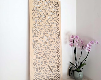 Large wooden wall art with wooden frames