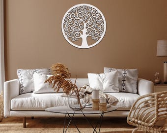 Elegant wooden wall art Tree of Life