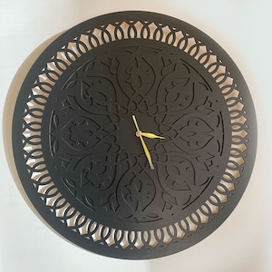 Wooden Clock SARI 60cm, Unique Wall Clocks, Gift for Home, Silent Clock, Living Room Clock, Bedroom Clock, Round Clock, Wood wall clock