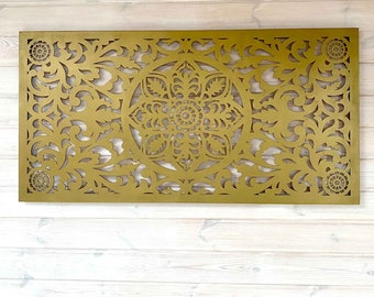 Wooden Panel on Solid Wood Frames, Large Wooden Wall Art