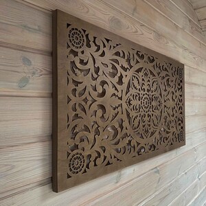 Wooden Panel on Solid Wood Frames, Large Wooden Wall Art imagem 2