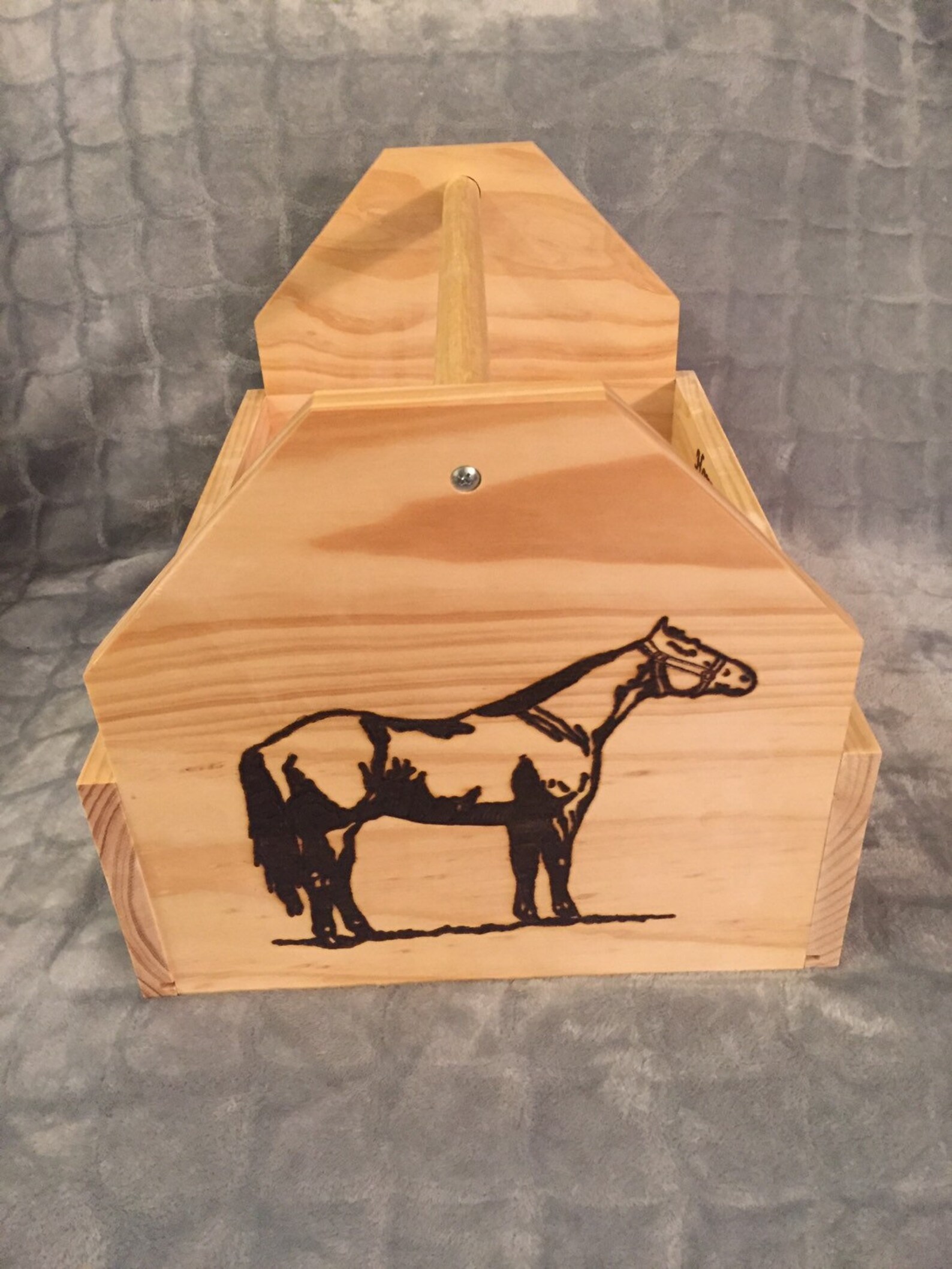 Custom Personalized Horse Grooming Tote and Brush Set Mix Etsy