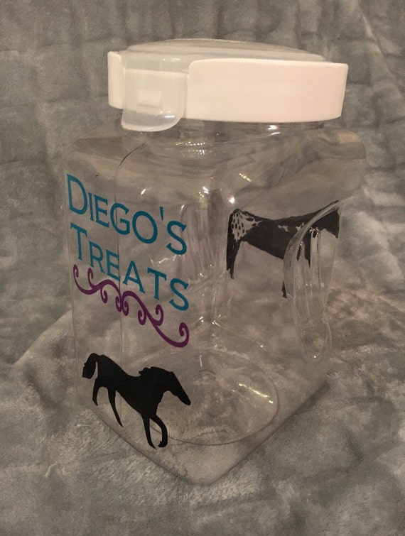 Custom Personalized Horse Treat Jar Etsy