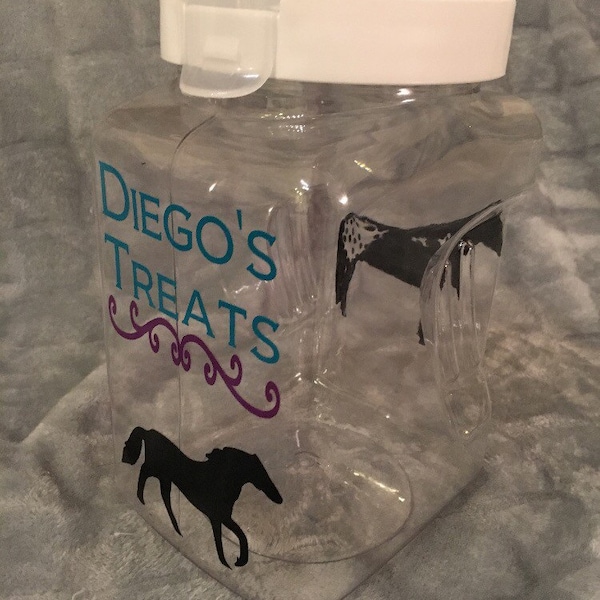 Custom, Personalized Horse / Pet / Human Treat Jar