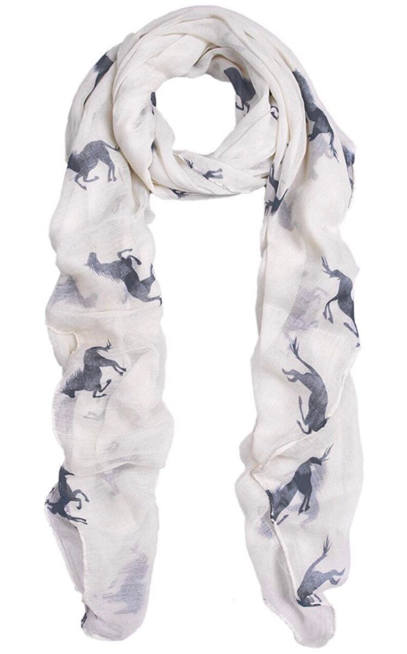 Equestrian Scarf and Scarves With Horse Patterns Etsy