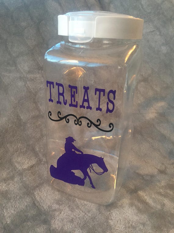 Custom Personalized Horse Treat Jar / Pet Treat Jar Etsy
