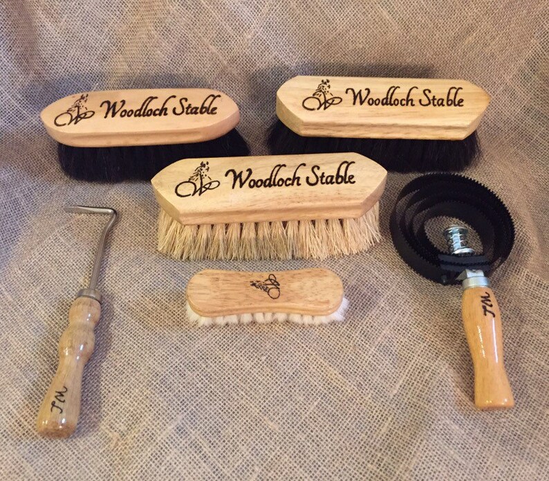 Custom Personalized Hand Engraved Horse Grooming Brush Set Etsy UK