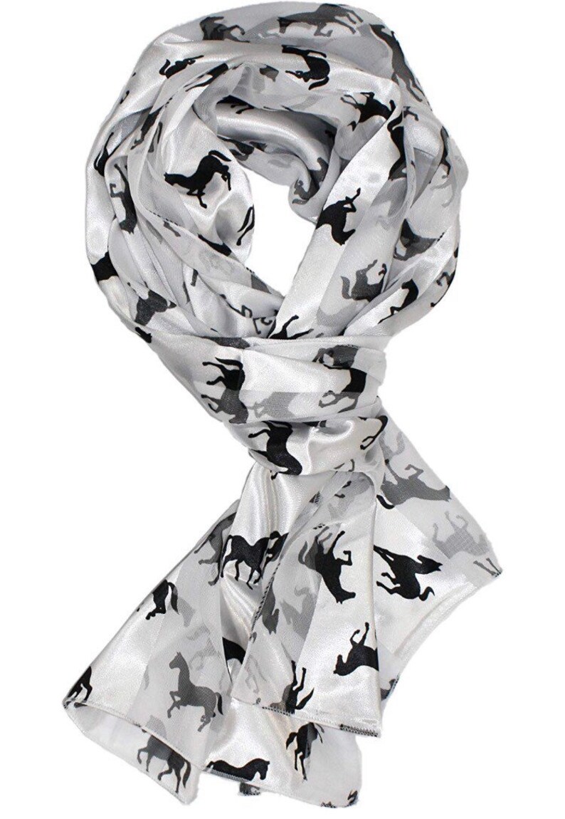 Equestrian Scarf and Scarves With Horse Patterns Etsy