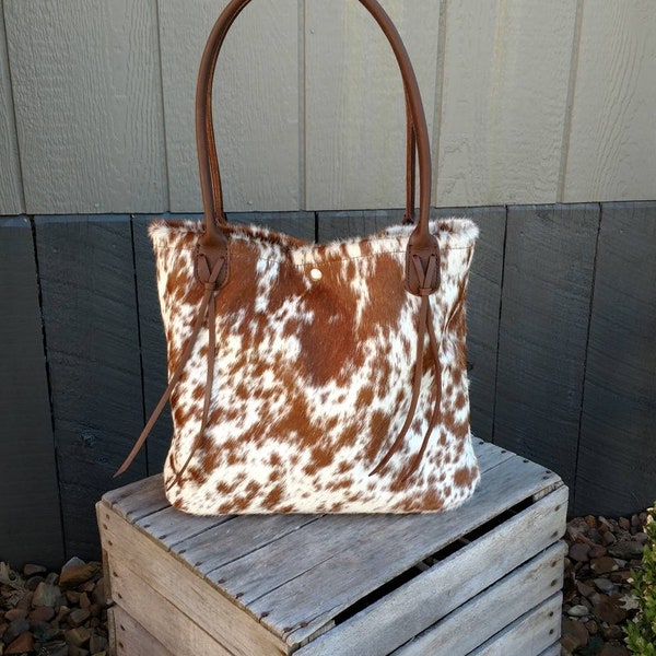 Brown Speckled Tote