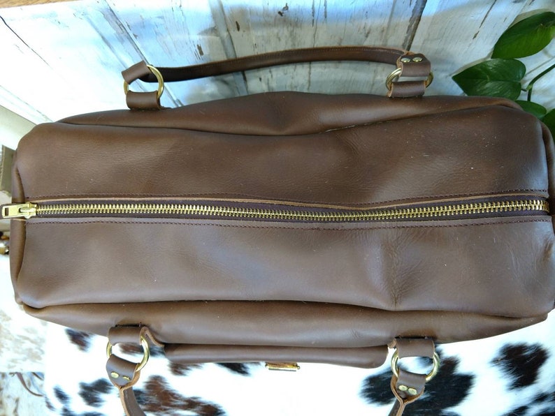 Stunning Large Leather Duffle Etsy