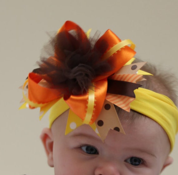 thanksgiving bows for baby