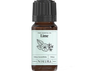 Nikura | Lime Essential Oil Pure & Natural - 10ml, 20ml, 30ml, 50ml, 100ml, 200ml