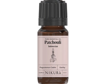 Nikura | Patchouli (Indonesian) Essential Oil Pure & Natural - 10ml, 20ml, 30ml, 50ml, 100ml, 200ml