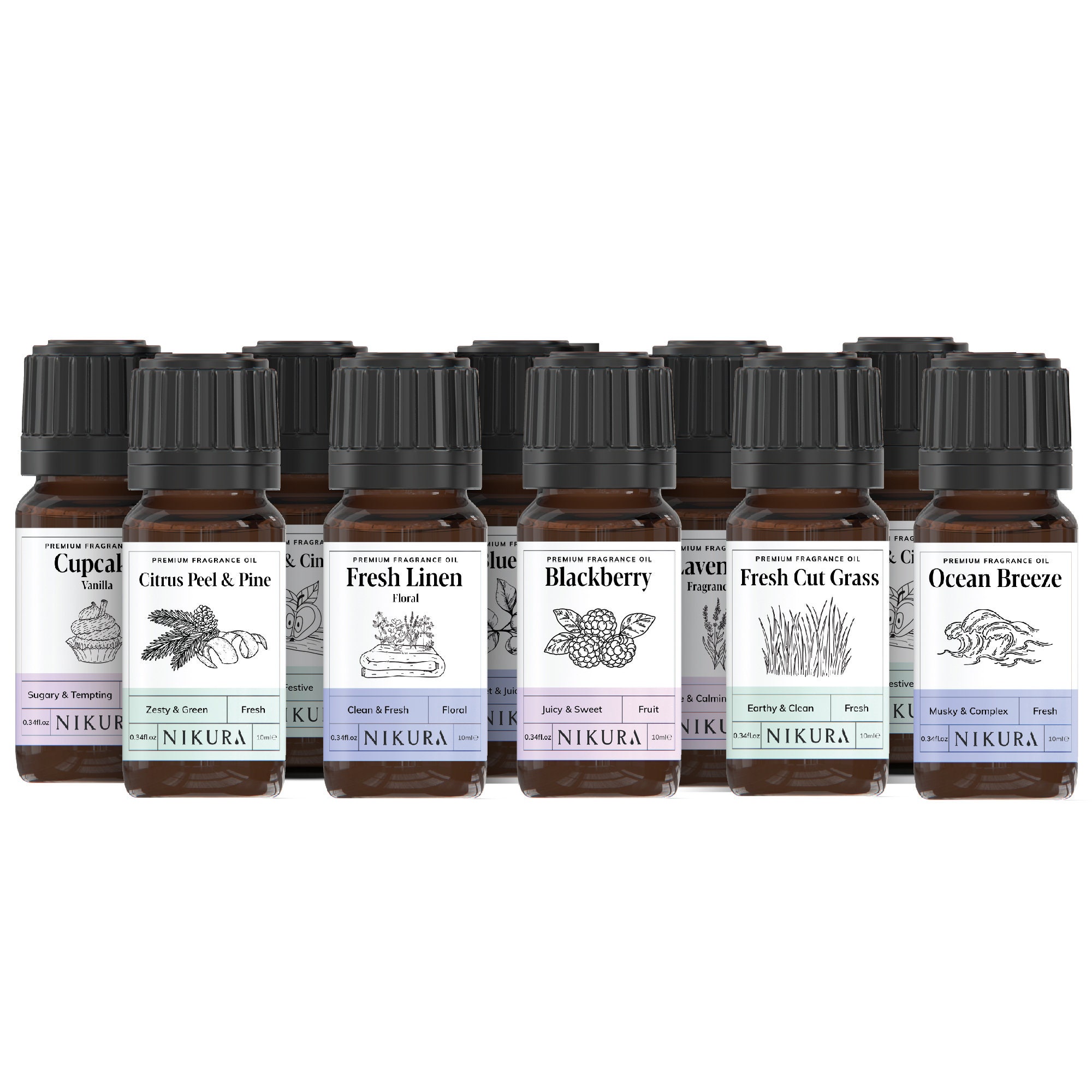 Salking floral essential oil set, pure and natural essential oils, rose, cherry  blossom, lavender, gardenia, ylang