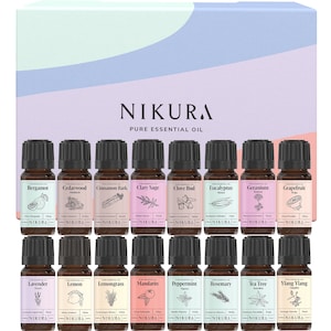 Nikura |  Mega - 16 x 10ml Pure Essential Oils- Gift Set