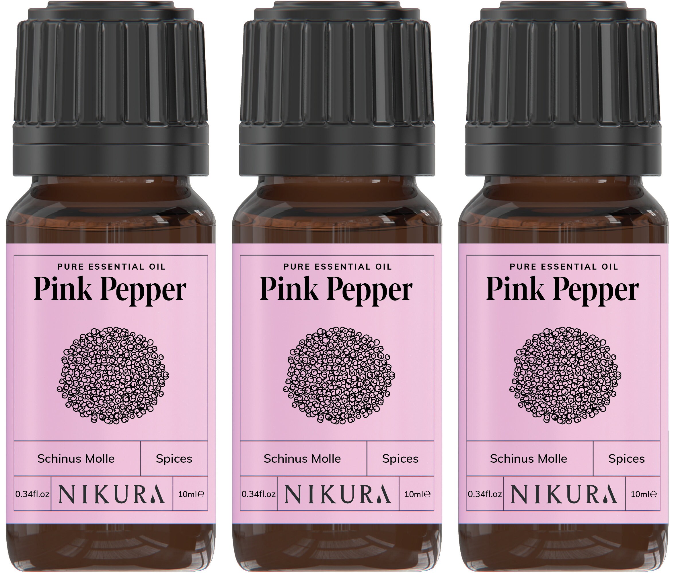 Nikura Pink Pepper Essential Oil Pure & Natural 10ml, 20ml, 30ml