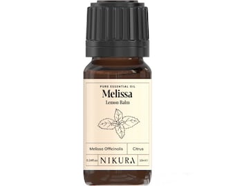 Nikura | Melissa (Lemon Balm) Essential Oil Pure & Natural - 10ml, 20ml, 30ml, 50ml, 100ml, 200ml