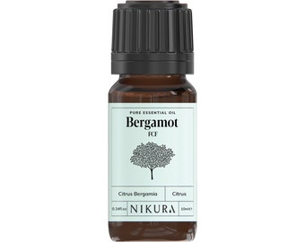 Nikura | Bergamot (FCF) Essential Oil Pure & Natural - 10ml, 20ml, 30ml, 50ml, 100ml, 200ml