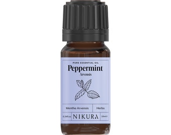 Nikura | Peppermint (Arvensis) Essential Oil Pure & Natural - 10ml, 20ml, 30ml, 50ml, 100ml, 200ml