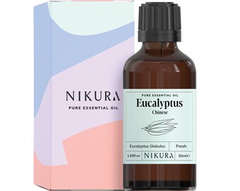 Nikura | Eucalyptus (Chinese) Pure Essential Oil 50ml | 100% Pure and Natural