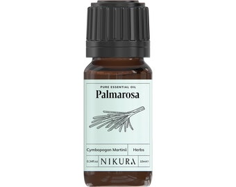 Nikura | Palmarosa Essential Oil Pure & Natural - 10ml, 20ml, 30ml, 50ml, 100ml, 200ml