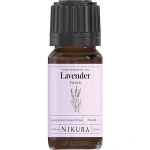 Nikura | Lavender (French) Essential Oil Pure & Natural - 10ml, 20ml, 30ml, 50ml, 100ml, 200ml, 500ml, 1 Litre