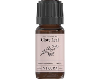 Nikura | Clove Leaf Essential Oil Essential Oil Pure & Natural - 10ml, 20ml, 30ml, 50ml, 100ml, 200ml