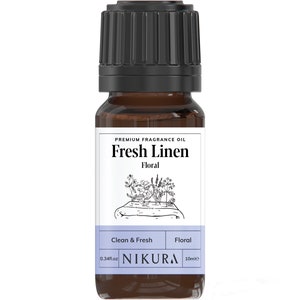 Nikura - Fresh Linen (Floral) Fragrance Oil - 10ml, 50ml, 100ml