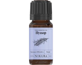 Nikura | Hyssop Essential Oil Pure & Natural - 10ml, 20ml, 30ml, 50ml, 100ml, 200ml