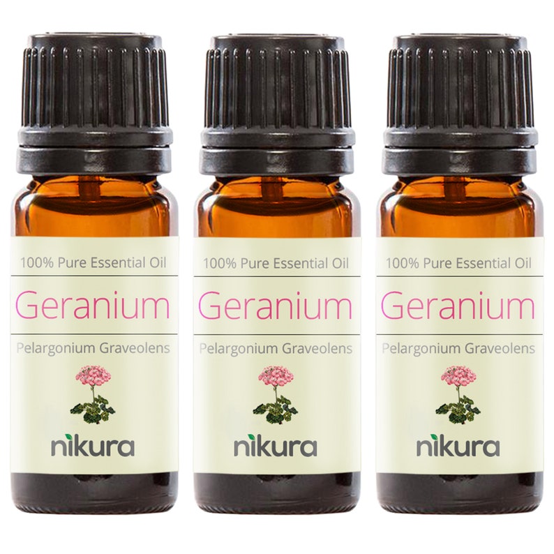 Geranium Essential Oil Pure & Natural Nikura 10ml 20ml Etsy
